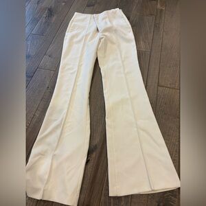 Zara Cream Flared Dress Pants